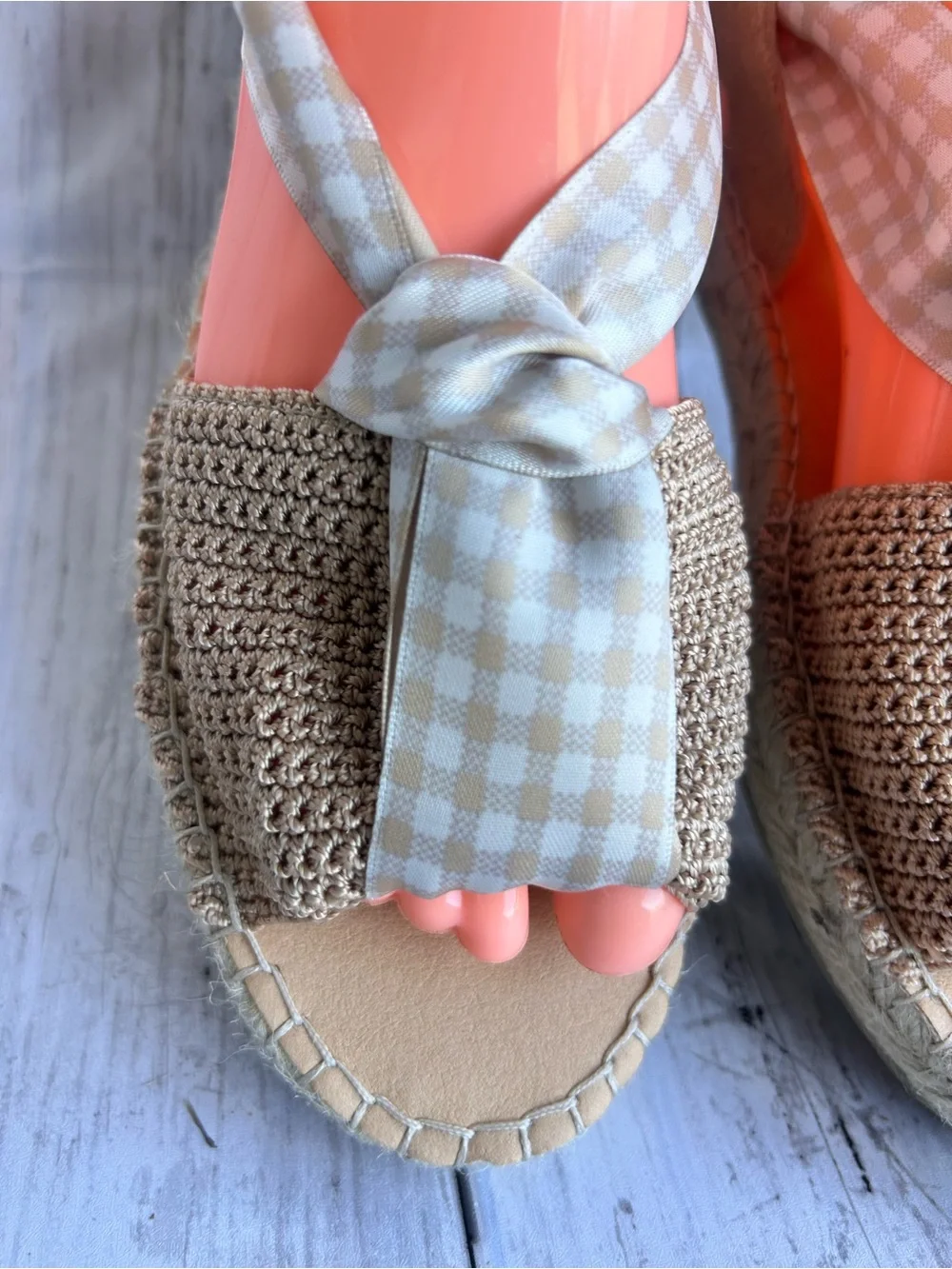 a Free People lace-up espadrille sandal